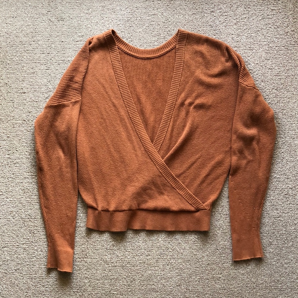 Splendid faux wrap sweater